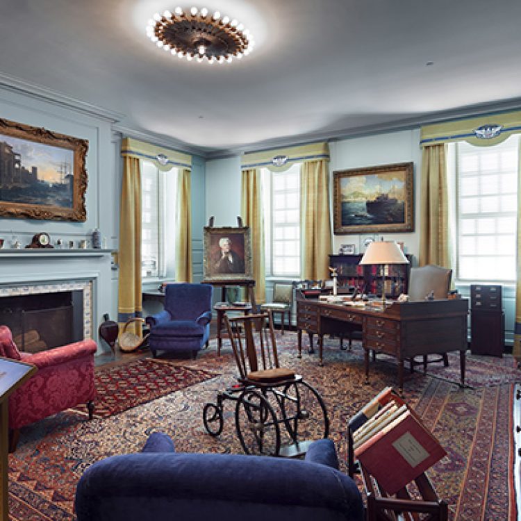 FDR's Office in the Permanent Collection of the FDR Library